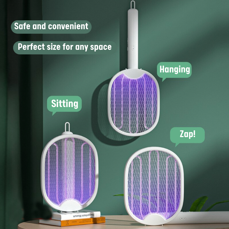 Ilikeshopping 3-in-1 Foldable Mosquito Racket Lamp