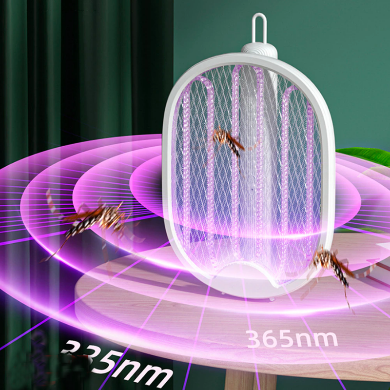 Ilikeshopping 3-in-1 Foldable Mosquito Racket Lamp