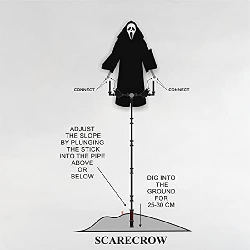 Ilikeshopping Halloween Ghostface Scarecrow