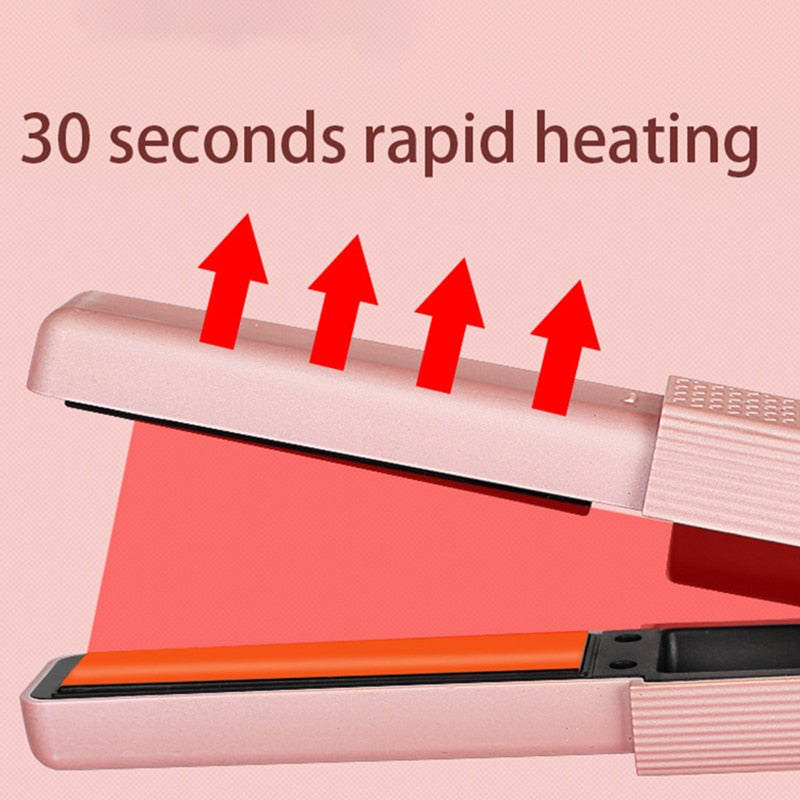 Ilikeshopping Blush Wireless Ceramic Mini Straightener