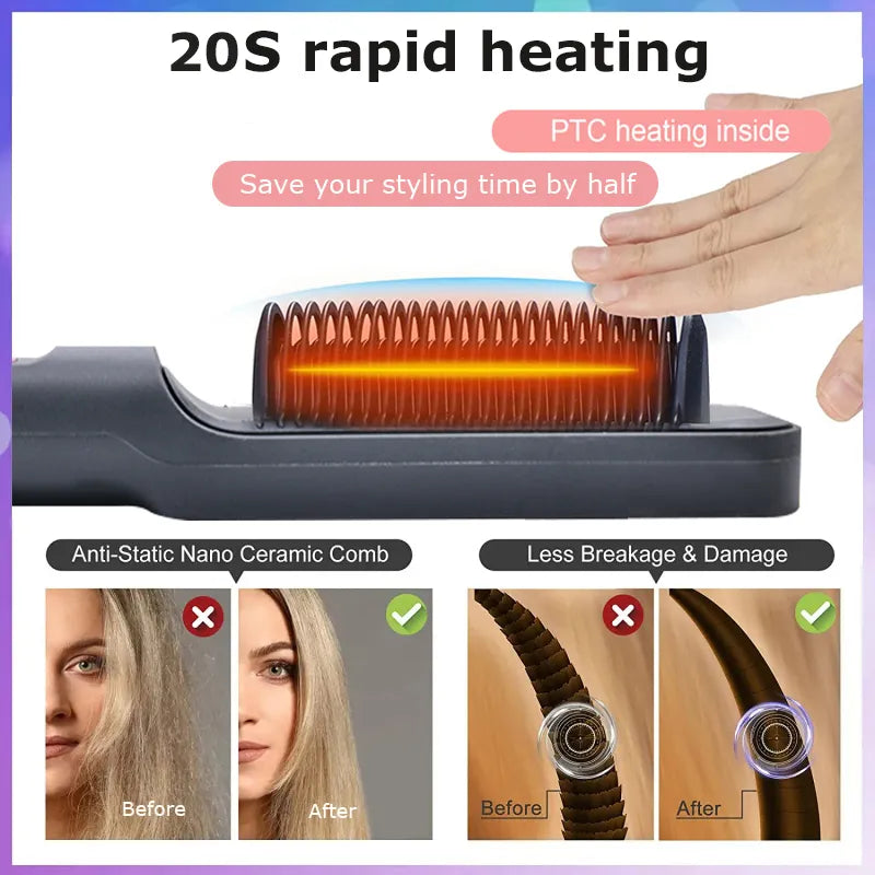 Ilikeshopping Ionic Silky Straightening Comb