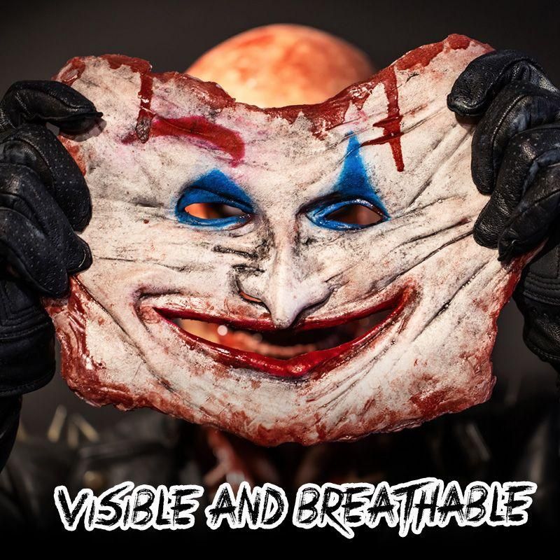 Ilikeshopping Halloween Double-Layer Bloody Horror Mask