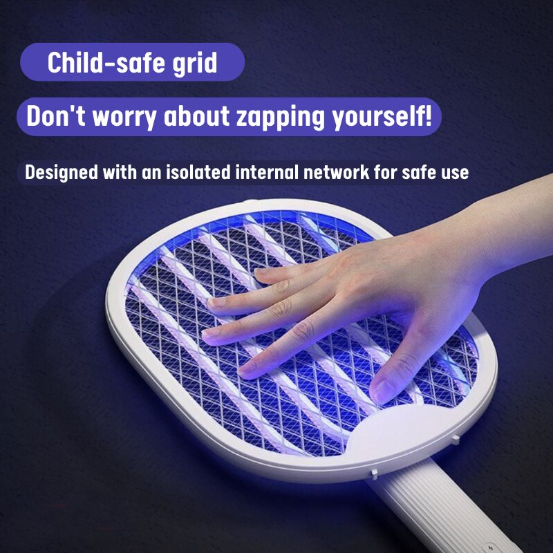Ilikeshopping 3-in-1 Foldable Mosquito Racket Lamp